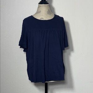 Old Navy Dark Blue Short Sleeve Top